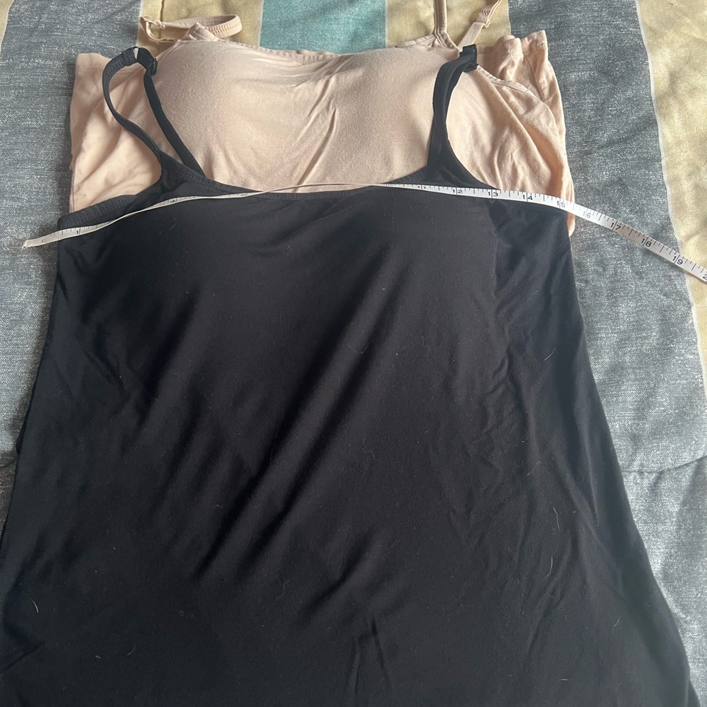 Bra Camisole Tops EUC Adjustable Spaghetti 2 pcs
